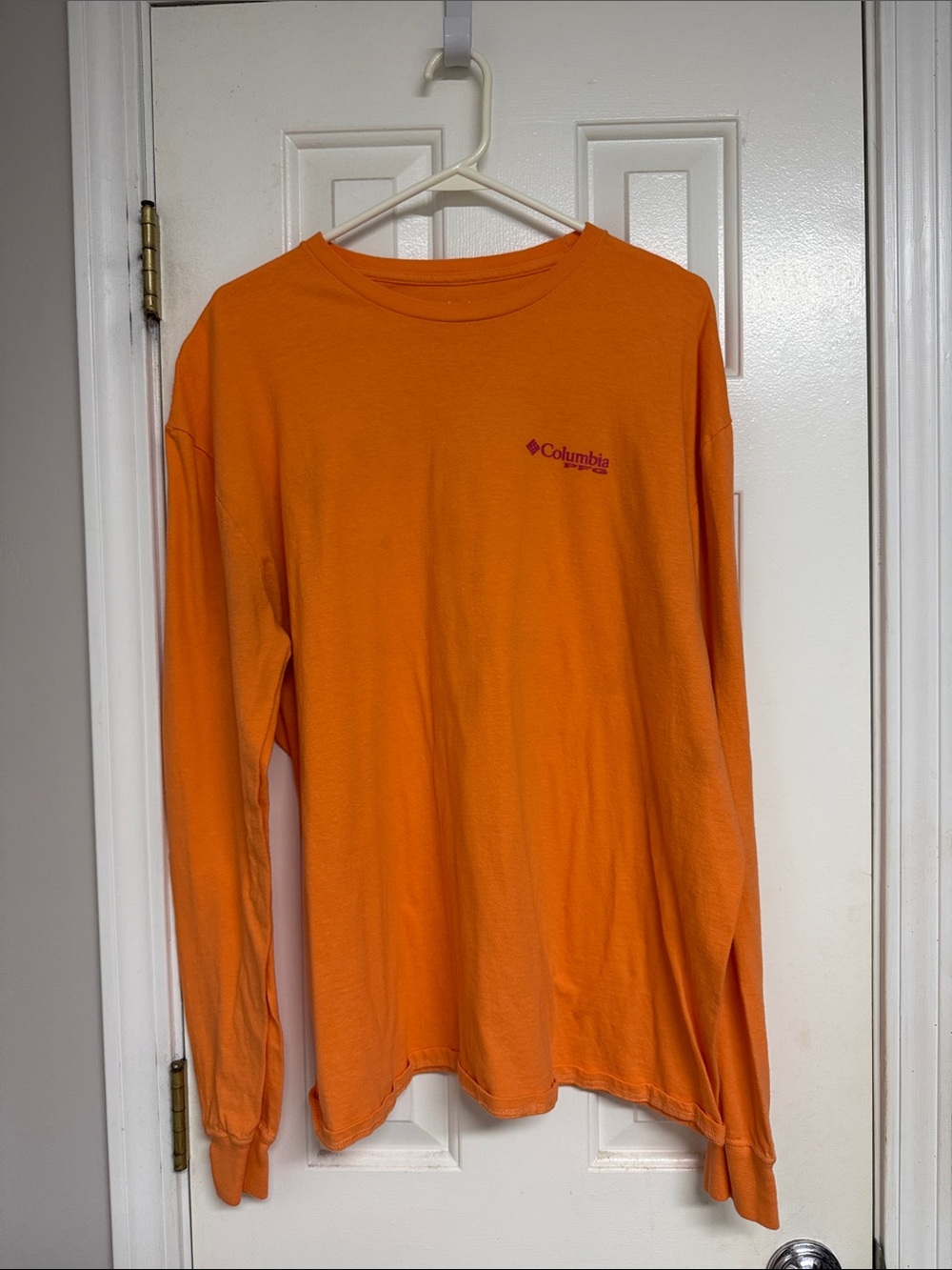 Columbia Sportswear Orange Long Sleeve Tee | Gorpcore Outdoor Top